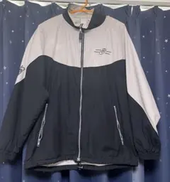 ASICS 90’sナイロンジャケット ブラック/ホワイト