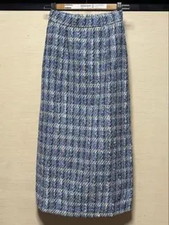 新品未使用　Re:EDIT ロングスカート ミックスブルー