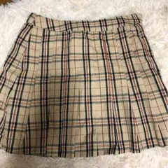 チェックスカート プリーツスカート