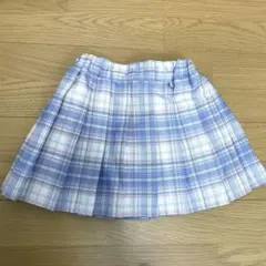 しまむら　スカート　◆ 120 むらさき　ピンク　チェック柄のサムネイル