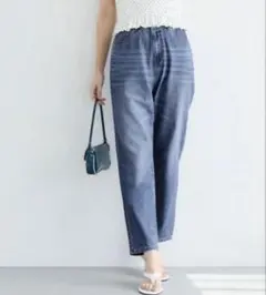 coca サマーデニムテーパードパンツ レディース Sのサムネイル