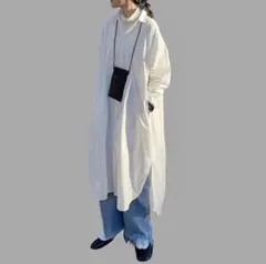 FASHIRU コットンロングシャツワンピのサムネイル