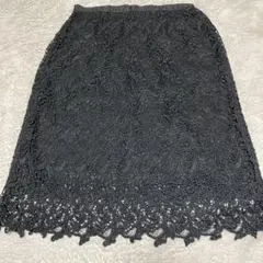 黒いレースタイトスカート LLサイズ