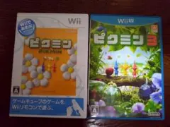 Wii U＆Wii ソフト 2本セット ピクミン ＆ ピクミン3