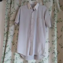 LES MUES ストライプ 半袖シャツ　ノーアイロン