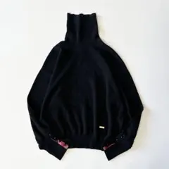 専用▼✨ブルーレーベルクレストブリッジ【38】タートルネックニット チェック