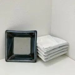 銘々皿 小皿 正方形 5枚セット お皿まとめ売り まとめ売り 食器まとめ売り