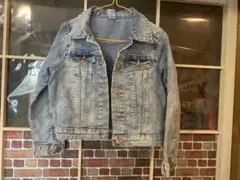 デニムジャケット Gジャン　ジージャン　H&M 110 ダメージデニム