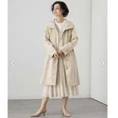 ANAYI ブライトツイルライナー付きモッズコート