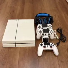 PlayStation 4 ホワイト 本体 + コントローラー3つ
