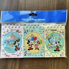 東京ディズニーリゾート　ミッキー　ミニー　メモ　3個セット　新品のサムネイル