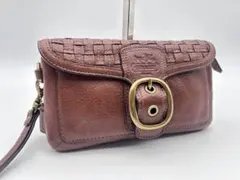 美品 コーチ ショルダーバッグ ソーホー 11427 オールレザー ブラウン 