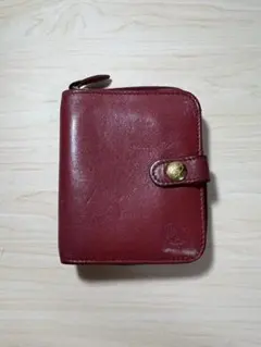 IL BISONTE 2つ折り財布 赤色