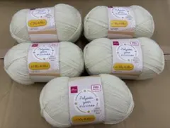 ダイソー　ポリエステル毛糸×5