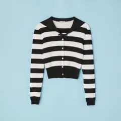 miu miu セーラー襟ストライプニット 36のサムネイル