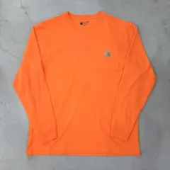 Carhartt Loose Fit 長袖 ポケットTシャツ オレンジ Lのサムネイル