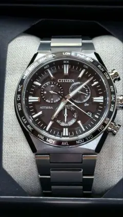 CitizenアテッサACT Line CB5966-69E メンズ シルバー