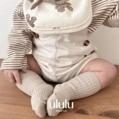 ululu　韓国　ベビー服　サロペセット　80