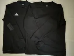 adidas TIGORA ブラック 長袖 アンダーシャツ ２枚