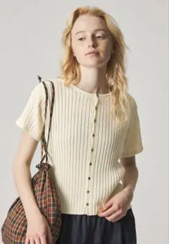 ＜Steven Alan＞リブ ショートスリーブ カーディガンのサムネイル