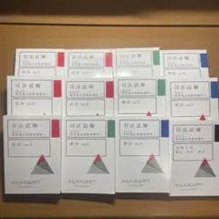 【セット】2024 司法試験　短答過去問解説講座3法+短答知識完成講座3法
