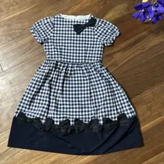 m*i様 familiar ギンガムチェック トップス ワンピース 80cm 刺 - メルカリ