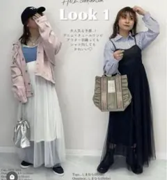 しまむら　チュールワンピース　BLACK （M）