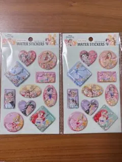 ディズニープリンセス ウォーターステッカー 2シートセット