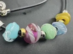 M8323 色石　ネックレス　ヴィンテージ アクセサリー
