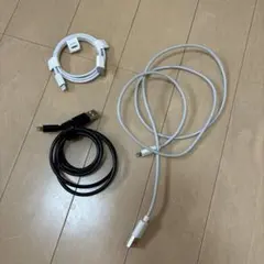 USB充電ケーブル　ライトニング　ホワイト・ブラック 1.2m