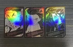 鬼滅の刃 ホロカード コレクション 悲鳴嶼行冥　竈門禰豆子　時透無一郎