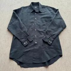 LORENZO BELLINI ブラック長袖シャツ Lサイズ