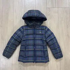 astj様　ラルフローレン チェック ダウンジャケット 6T 120cm