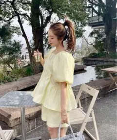 値下hyeon ヘヨン　Isabelle blouse /lemon creamのサムネイル