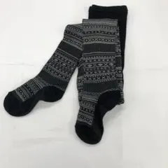 Surpied タイツ M-L 黒と白の模様