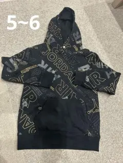 JORDAN パーカー 黒と黄色 裏起毛