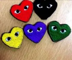 【2枚セット❣️】ハート アイロン ワッペン　新品未使用品◎