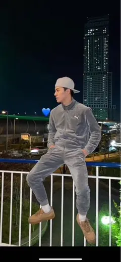 しょーきち着用 廃盤PUMA グレー ベロア セットアップ　早い者勝ち！