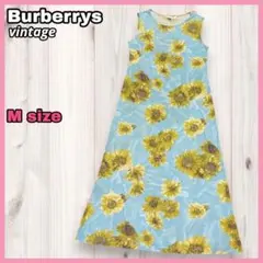 ヴィンテージ バーバリーズ Burberrys ノースリーブワンピース 花柄のサムネイル