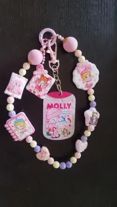 期間限定【パーツ新品未使用】MOLLY キャラクター ストラップ