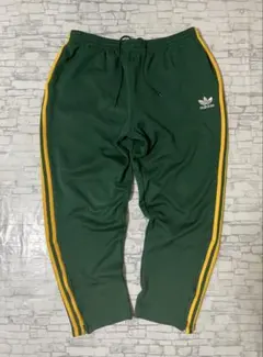 90's adidas アディダス　トラックパンツ　トレフォイル　緑　y2kのサムネイル