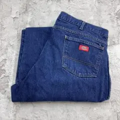 Dickies　ボトムス　デニムパンツ　ジーンズ　古着　インディゴブルー　W40