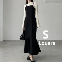 Louere ルエレ マーメイド キャミ ワンピース ブラック S タイト 美品
