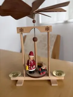 クリスマスピラミッド サンタクロース ザイフェン ドイツ もみの木 木工品