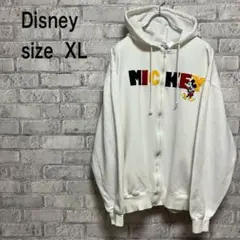 【Disney】ディズニー パーカー 長袖 刺繍 ミッキーマウス お洒落