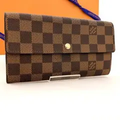✨極美品✨ルイヴィトン ポルトフォイユ サラ ダミエ エベヌ 長財布 ６枚
