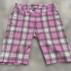 NIKEGOLFナイキゴルフ　ハーフパンツ　ショートパンツ　ピンクチェック柄のサムネイル