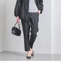 美品 ツートーン ジャガード パンツ UNITED ARROWS