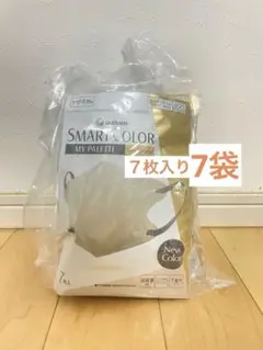 ユニチャーム超快適　スマートカラーマスクベージュ7枚入り7袋