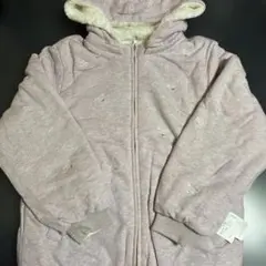 mezzo piano jrロゴ刺繍入りリバーシブルフード付きブルゾン